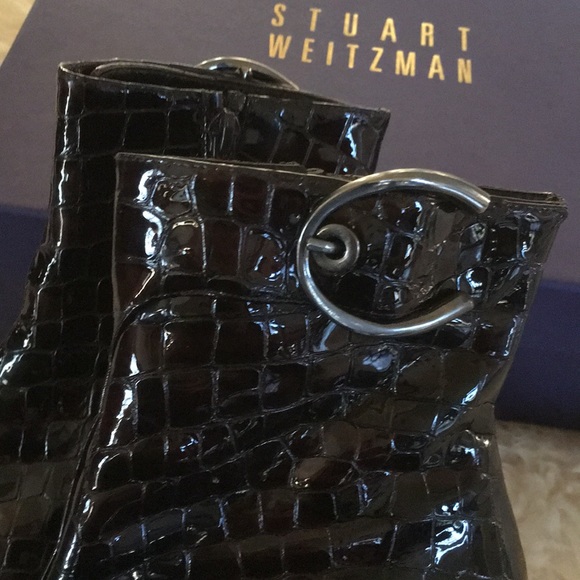 Stuart Weitzman Nubuckle Booties, 6 - Picture 5 of 6